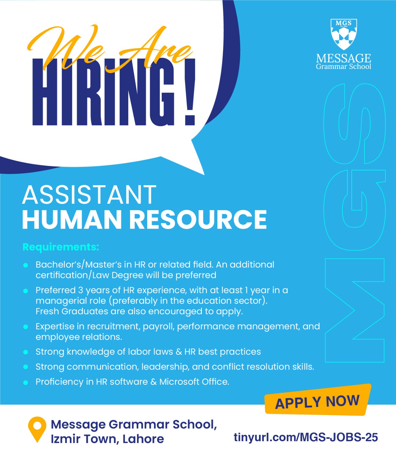 Assistant Human Resource
