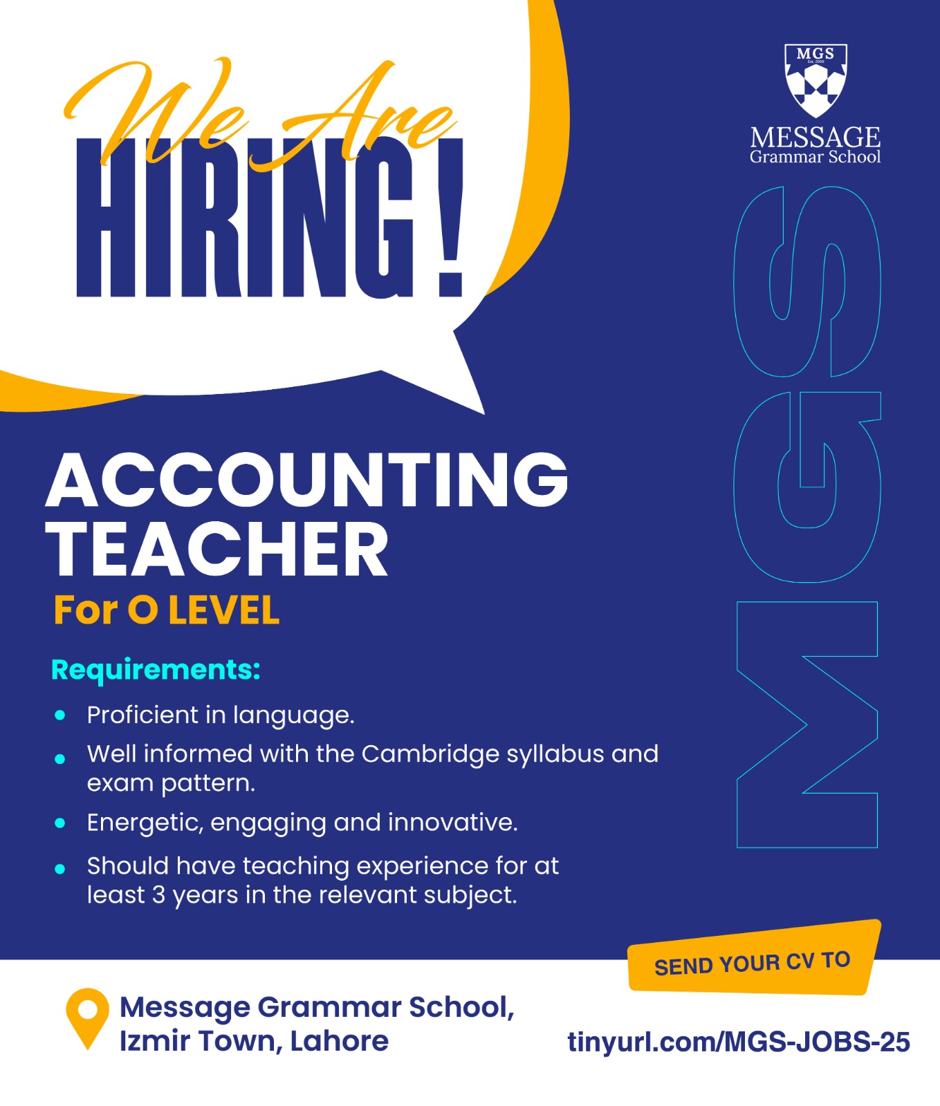 Accounting Teacher for O Level