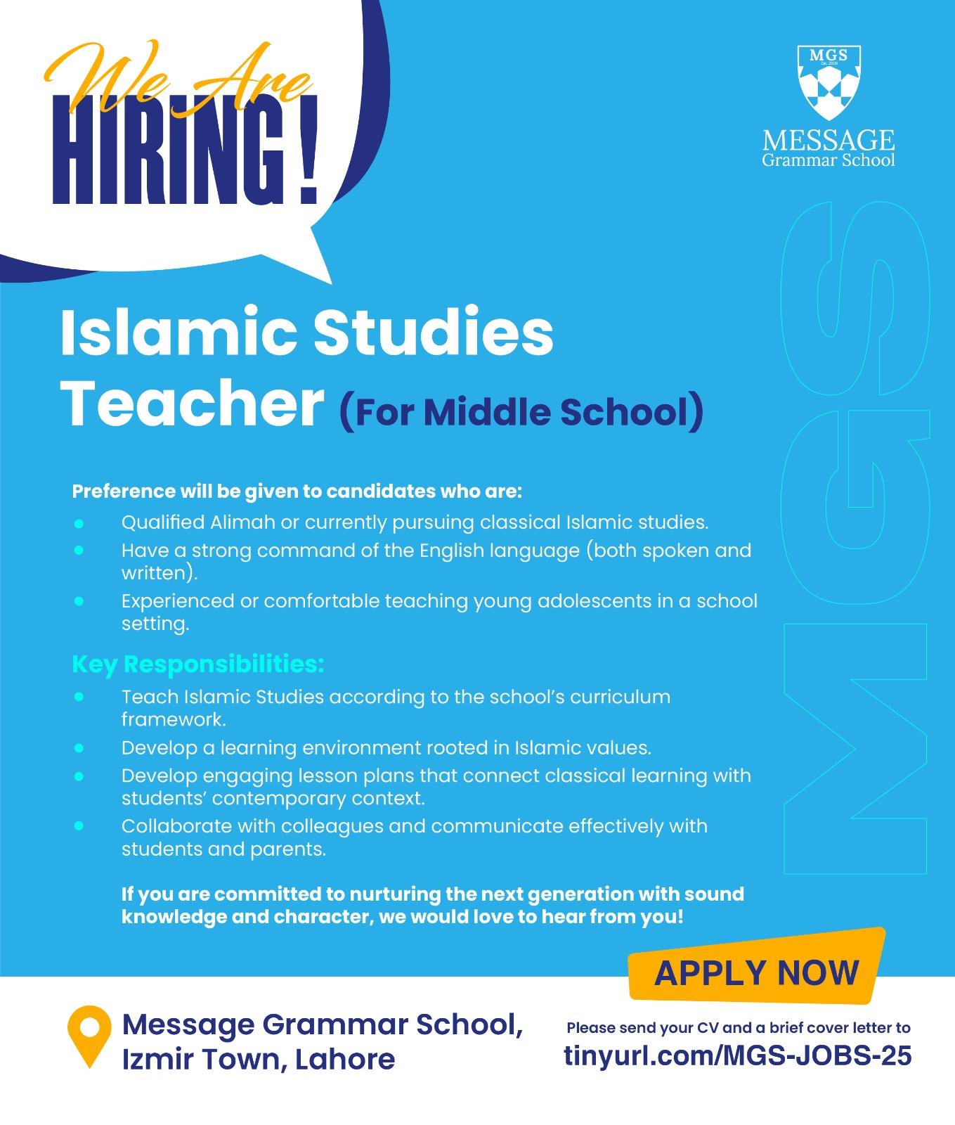 Islamic Studies Teacher